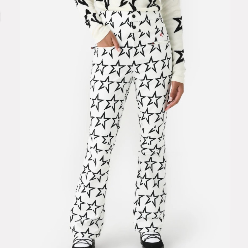 Perfect Moment Black and White Star Print Pants